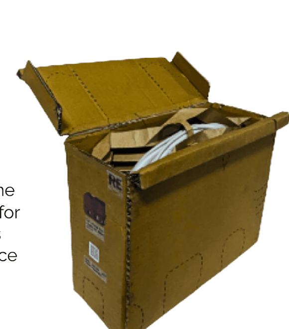 Packed, as a buyer receives it